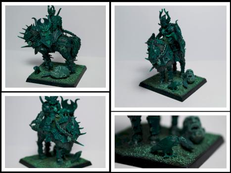 Chaos Lord on Daemonic Mount - Green Exercise Try by Panto