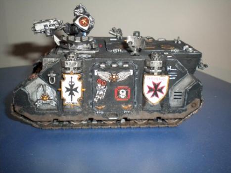 Black Templars Rhino by SiegfridTheChampion