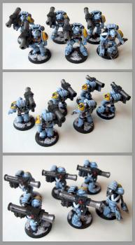Space Wolves Long Fangs (5xMissile Launchers) by bigred1