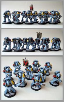Space Wolf Grey Hunters by bigred1