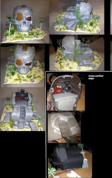 Scratch-built modular fantasy / pirate / island terrain by Byteknight