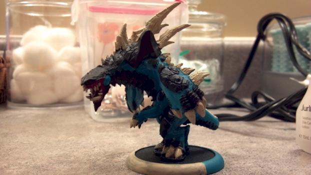 Legion Of Everblight Carnivean first time painter by strawb3rrypanic