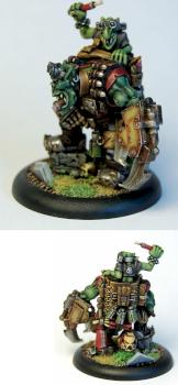 Ork Kommando Nob with Power Klaw by GraveRisen