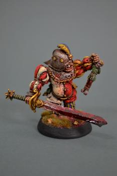 Herr Totmacher Ogre Bodyguard Mordheim painted by pastel de chocolate