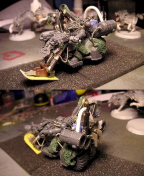 Iron Priest on Snow Bike - WIP by headpoint