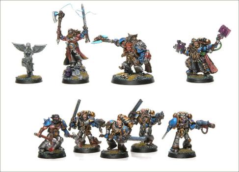Space Wolves Characters. Rune and Wolf priests and guard by GraveRisen