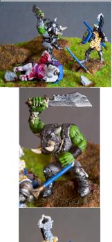 Knight Panther vs Orc by David Kolacinski