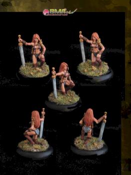 Dena, Female Barbarian by belminiart