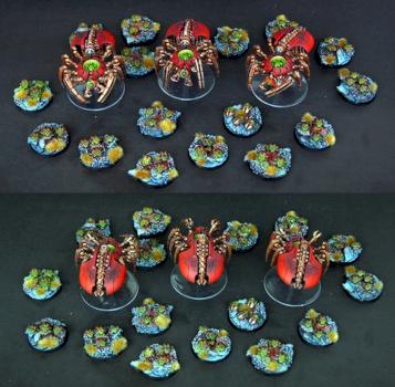 Canoptek Spiders & scarab swarms by Rupert1983
