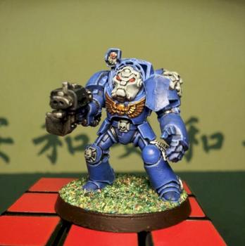 Space Marine (Ultramarine) Terminator by Kalkstein