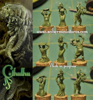Cthulhu Cultists work in progress by Scibor