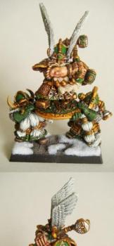 Vidarr Trollhammer - Dwarf Lord on Shieldbearers by Gaheris