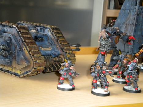 Space wolves land raider proteus by Elicano