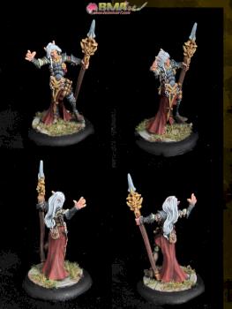 Larnach, Grey Elf Mage by belminiart