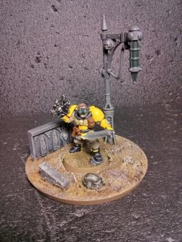 Space Marine Imperial Fist Scout by Daonemdt
