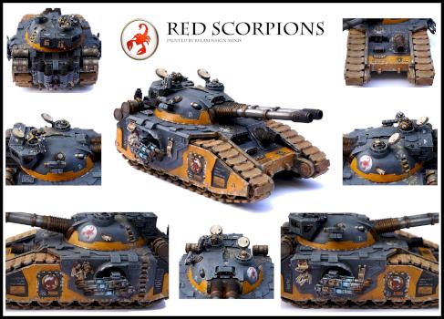 Red Scorpions Fellblade super-heavy tank by Relaxdesign minis