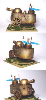 Ironclad Miniatures Steam Tank, for Mantic Dwarf Army by Noggin