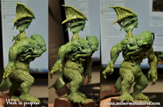 Cthulhu work in progress by Scibor