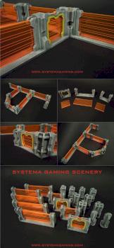 BASE-0 Laser Fence - MDF laser cut terrain by SystemaGamingScenery