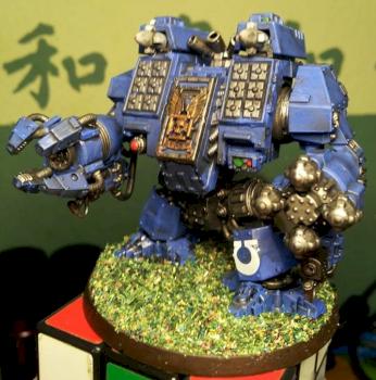 Space Marine (Ultramarine) Ironclad Dreadnought by Kalkstein