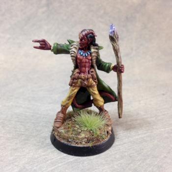 Tiefling caster wizard warlock by Afet bint Tuzani