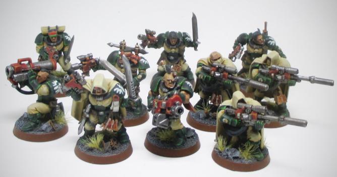 Dark Angels Scout Kill Team by Errant Painting