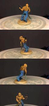 Alpha legion cultist with a brutal assault weapon. by Alpharious