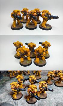 Imperial Fists Primaris Space Marines Hellblaster Squad by GAS