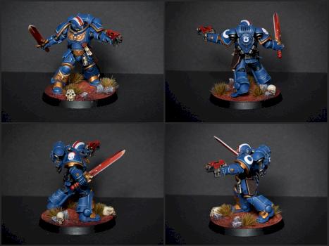 Ultramarine Primais Space Marines Lieutenant by Intercore