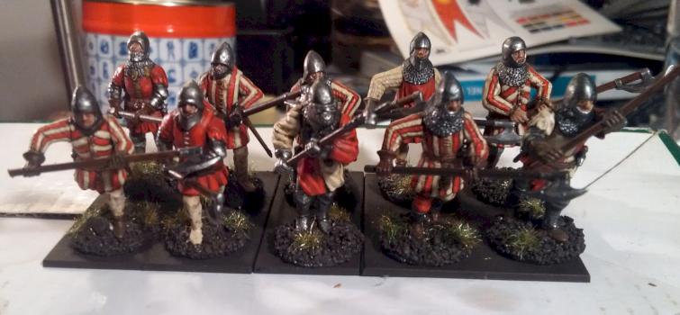 Agincourt French Infantry With Double Handed Axes 1415 - 1429 Hundred Years War by Bolgorcut