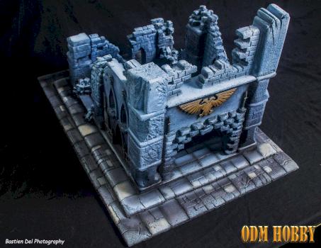 warhammer-40000-scenery-commission-foam-cathedral-imperium-aquila by odmhobby