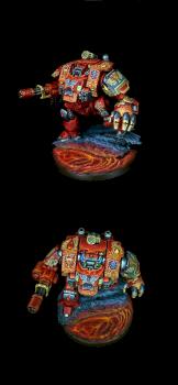 blood angle Back Primaris Redemptor Dreadnought by breezezhu90