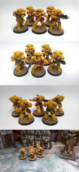 Imperial Fists Primaris Space Marines Intercessor Squad by GAS