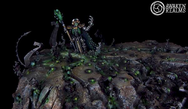 Necron Overlord Diorama by Awaken Realms
