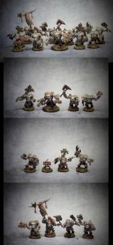 Warboss Nobz and Painboy by Matpaint