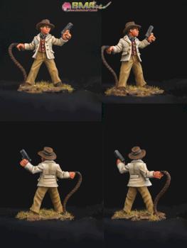Armed Male Archaeologist/Adventurer w Whip by belminiart