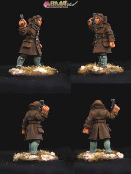 Armed Male Adventurer w Winter Coat by belminiart