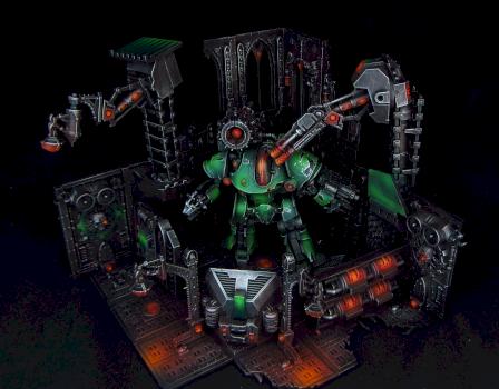 Horus Heresy Adeptus Mechanicus Thanatar Siege Automata Diorama by Awaken Realms