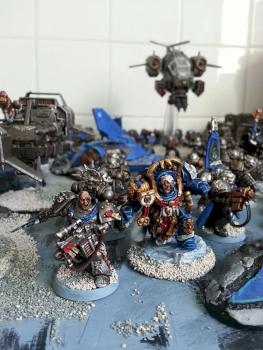 Silver Skulls Space Marine army by feekejames