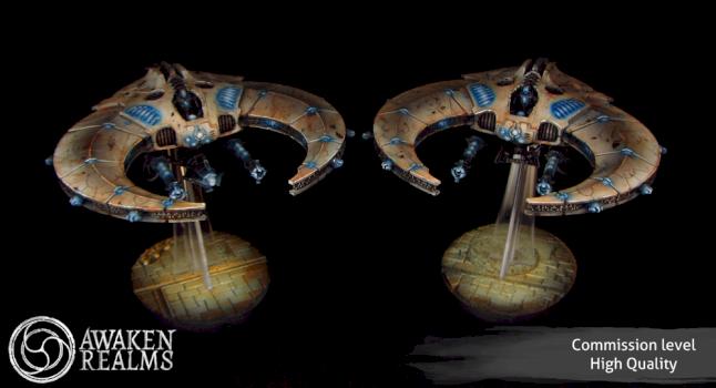 Necron night Scythe and Doom Scythe by Awaken Realms