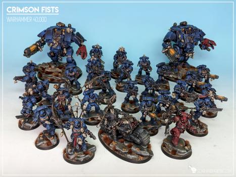 Crimson Fists by Scarhandpainting