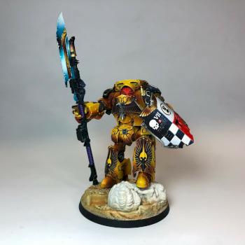 Imperial Fists Contemptor Dreadnought by birdsareback