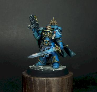 Ultramarine Captain Uriel Ventris by willsham