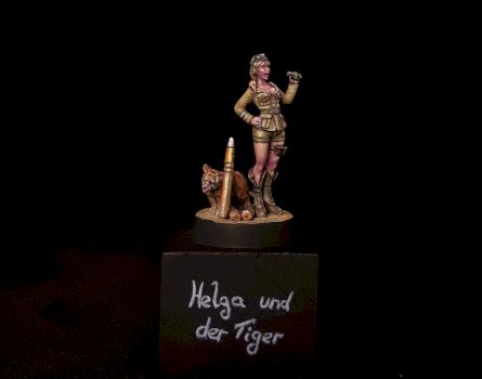 Helga and the tiger by Bielkins
