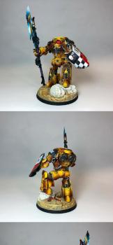 Imperial Fists Contemptor Dreadnought by birdsareback