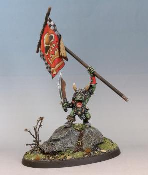 Black Orc Banner Bearer by Jingerwarrior