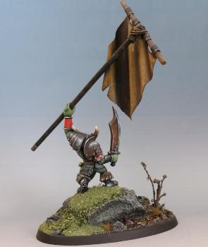 Black Orc Banner Bearer by Jingerwarrior