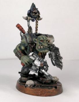 Ork Nob with purple Zeliboba by Sad_Dzen