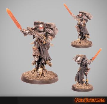 Iron Warriors Lord with Jump Pack by GrimFactorum