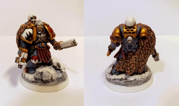 Space wolves long fang squad leader by Ulfhrafn Grim